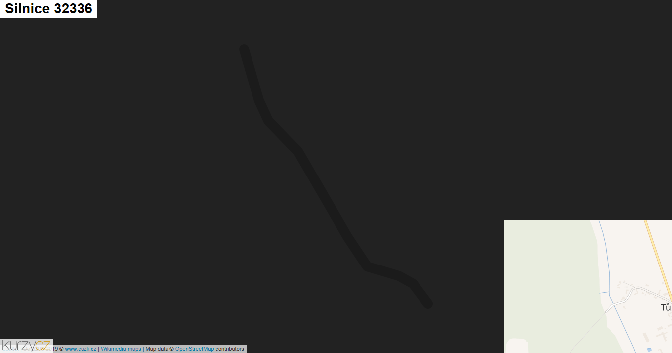 Silnice 32336 - mapa Silnice 32336