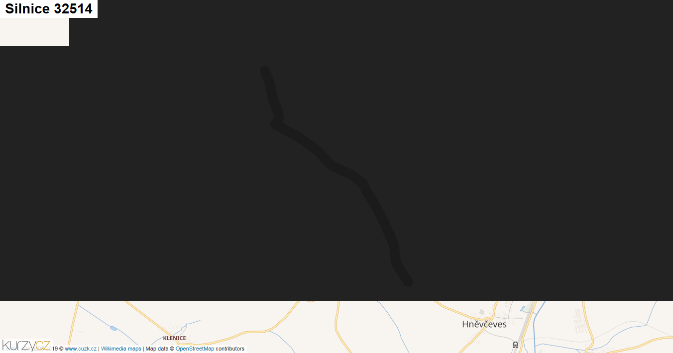 Silnice 32514 - mapa Silnice 32514