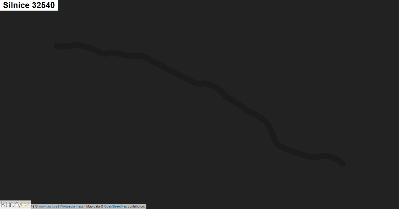 Silnice 32540 - mapa Silnice 32540