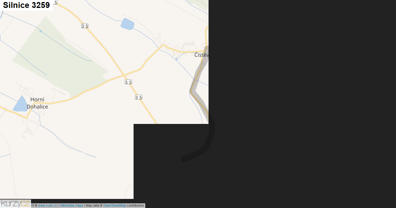 Silnice 3259 - mapa Silnice 3259