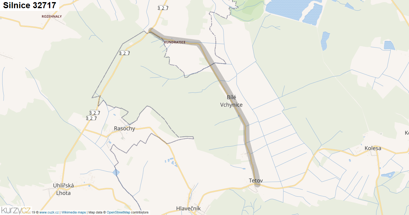 Silnice 32717 - mapa Silnice 32717