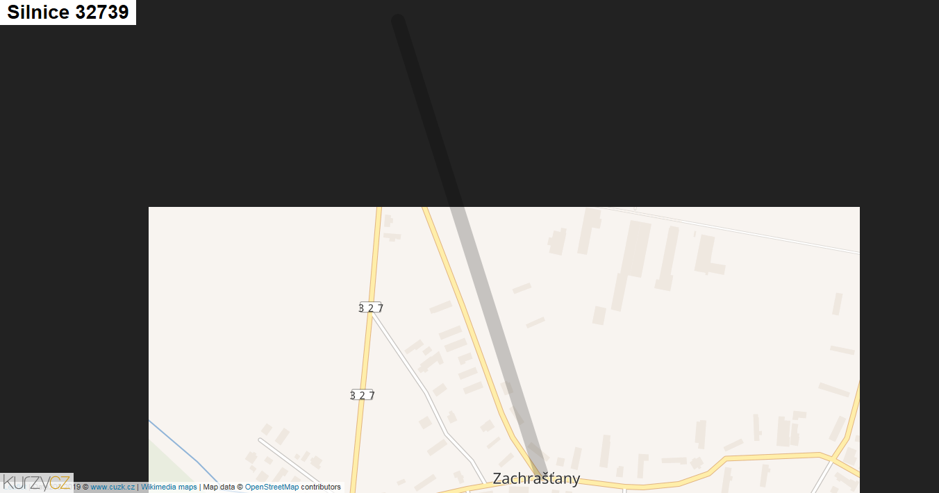 Silnice 32739 - mapa Silnice 32739