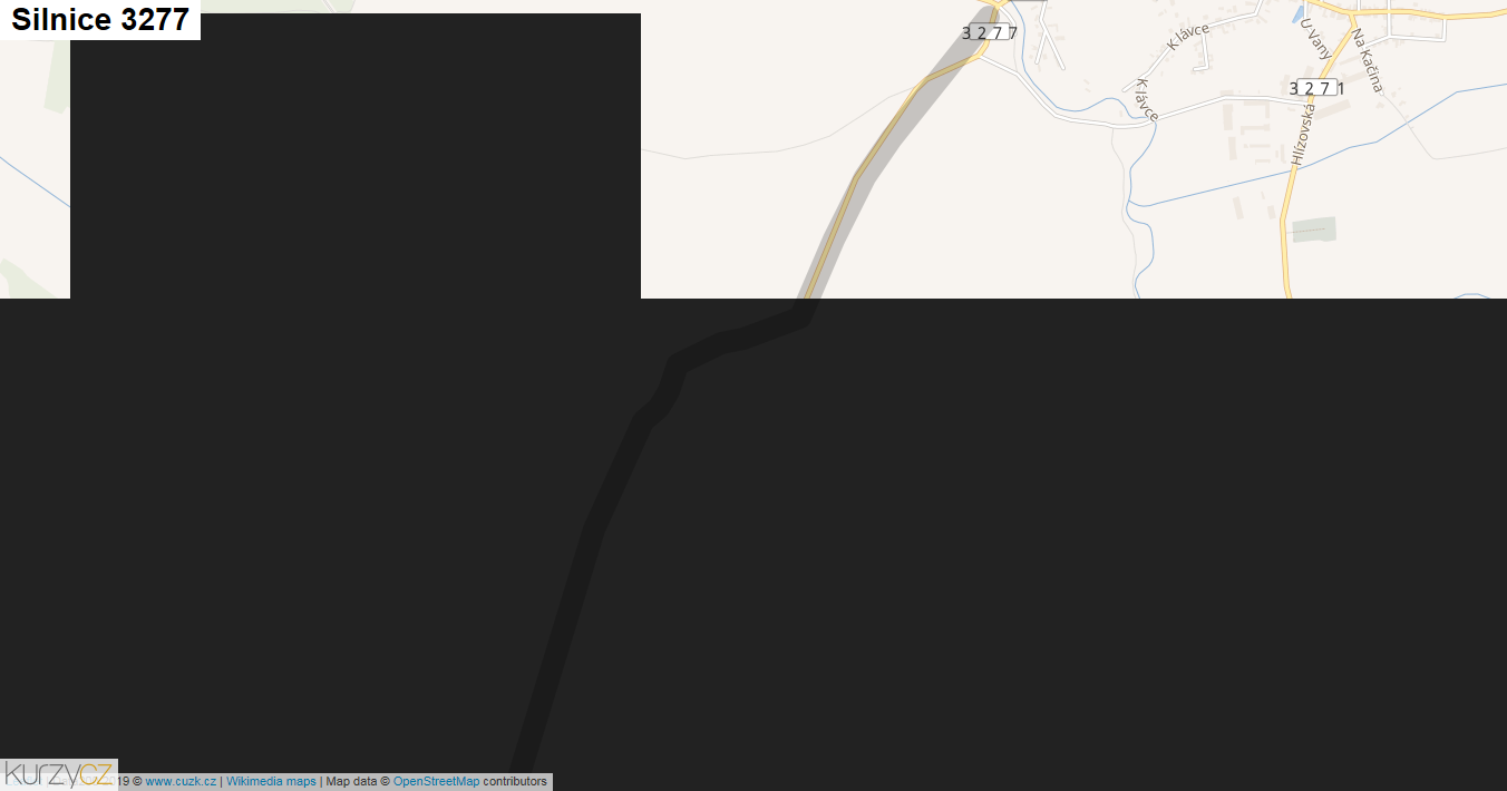 Silnice 3277 - mapa Silnice 3277