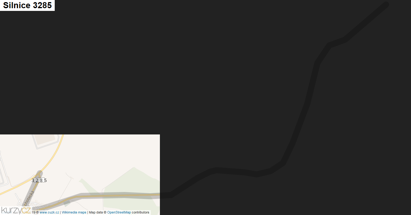 Silnice 3285 - mapa Silnice 3285