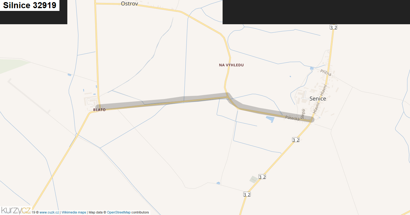 Silnice 32919 - mapa Silnice 32919