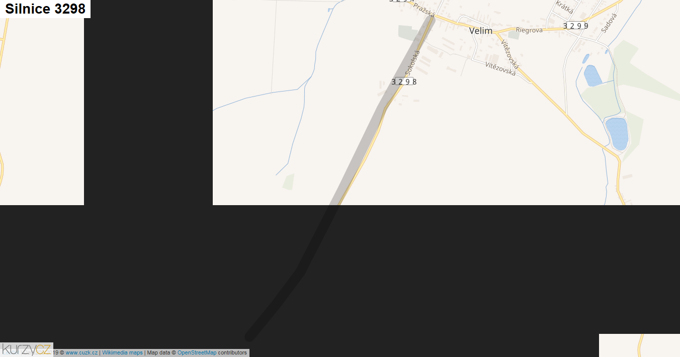 Silnice 3298 - mapa Silnice 3298