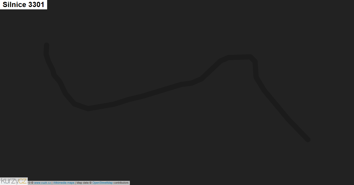 Silnice 3301 - mapa Silnice 3301
