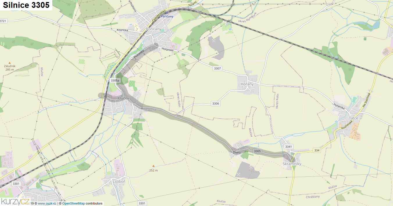 Silnice 3305 - mapa Silnice 3305