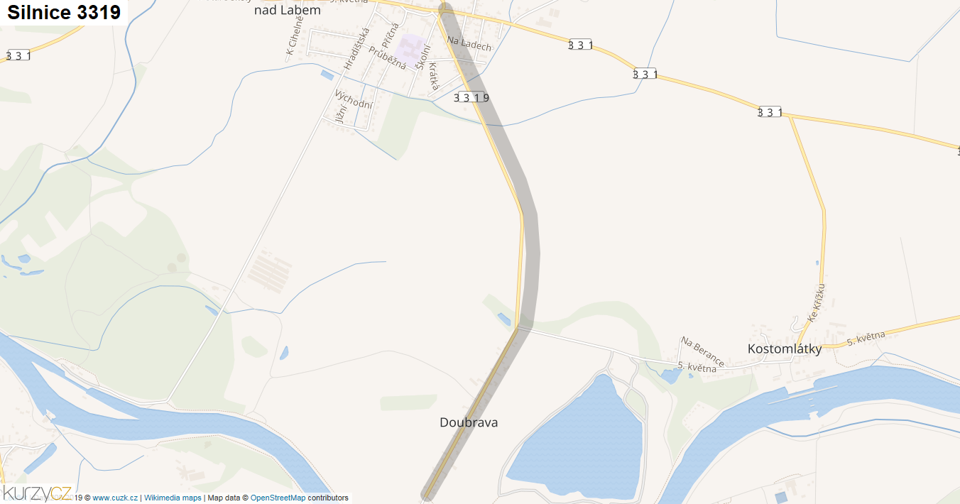Silnice 3319 - mapa Silnice 3319