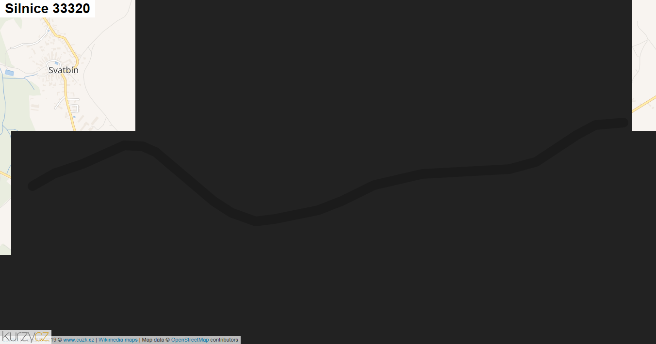 Silnice 33320 - mapa Silnice 33320