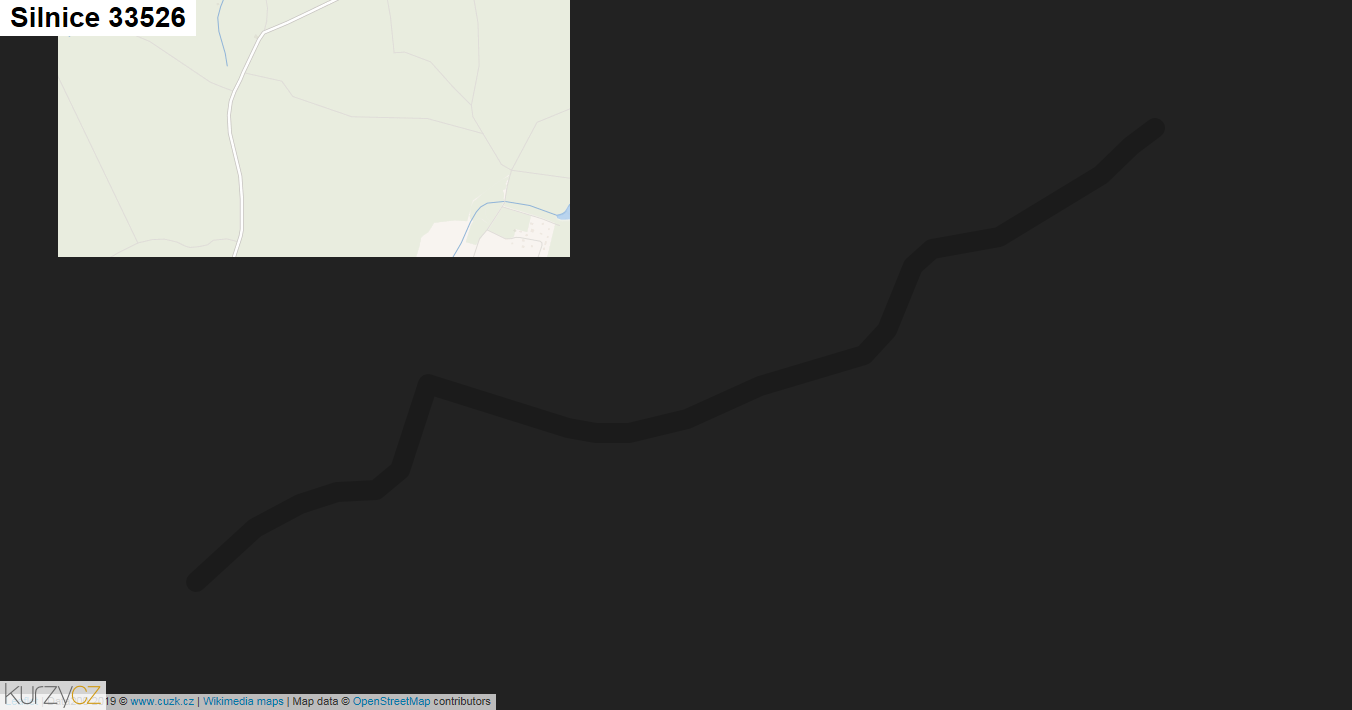 Silnice 33526 - mapa Silnice 33526