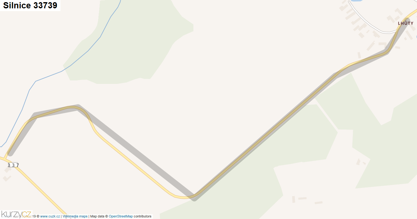 Silnice 33739 - mapa Silnice 33739