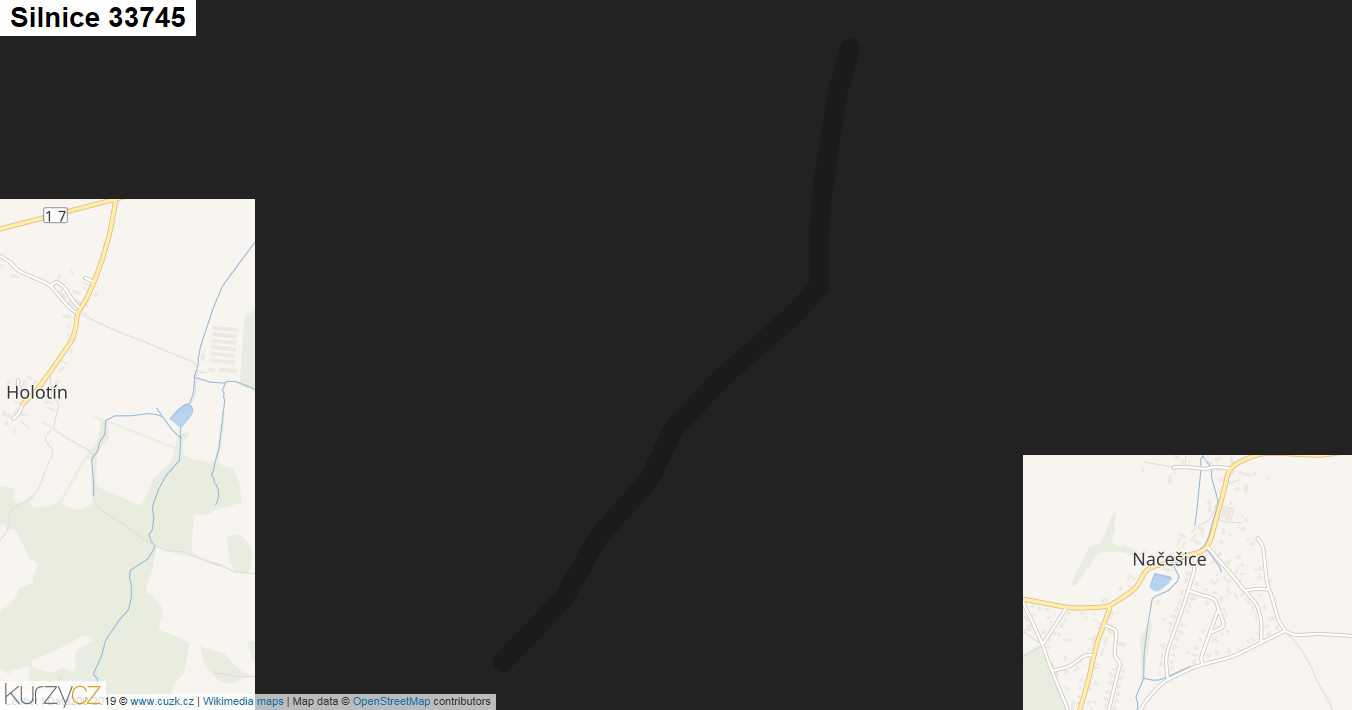 Silnice 33745 - mapa Silnice 33745