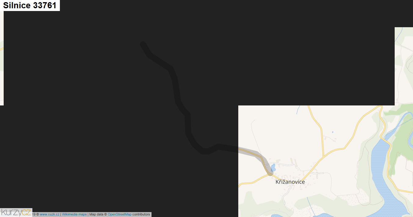 Silnice 33761 - mapa Silnice 33761