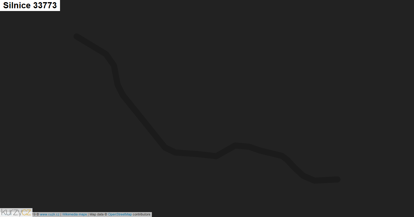 Silnice 33773 - mapa Silnice 33773
