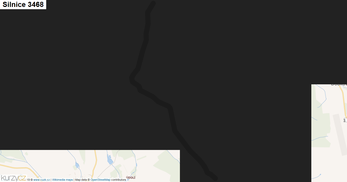 Silnice 3468 - mapa Silnice 3468