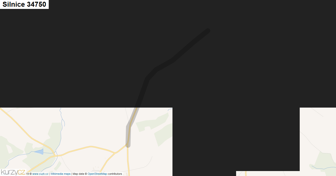 Silnice 34750 - mapa Silnice 34750