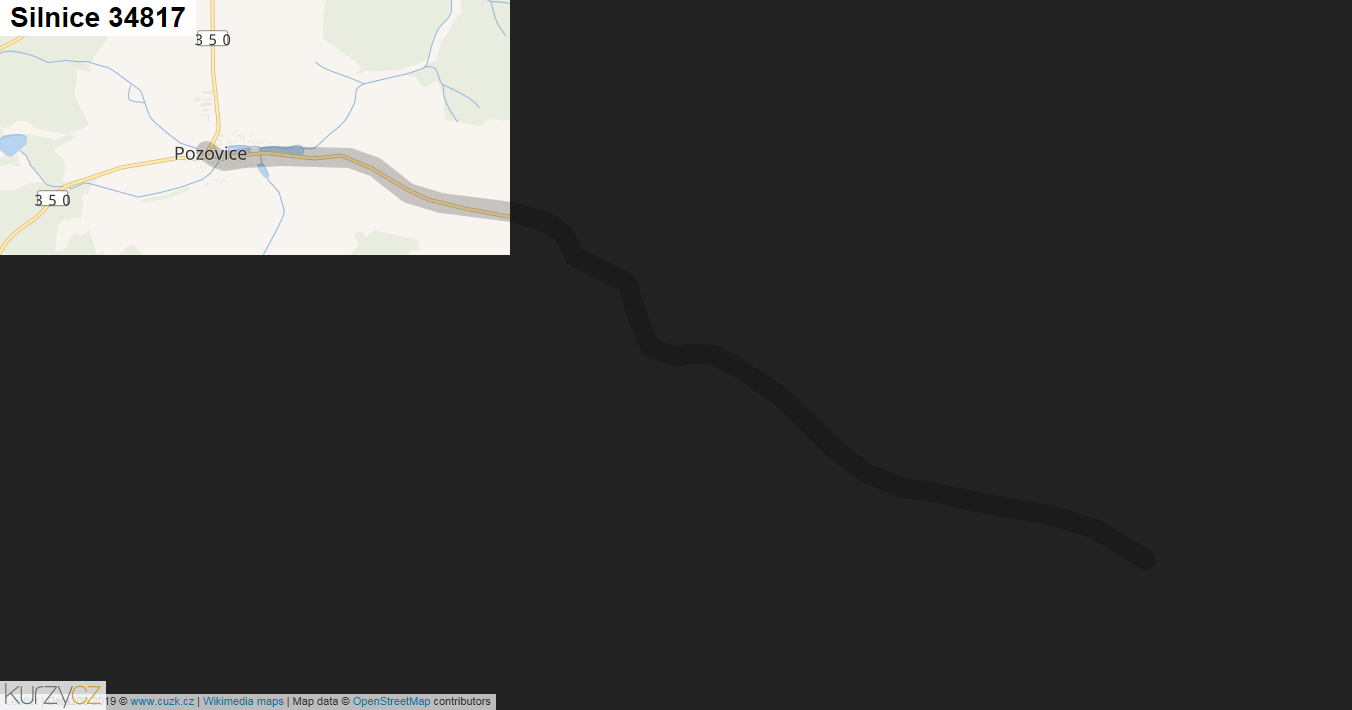 Silnice 34817 - mapa Silnice 34817