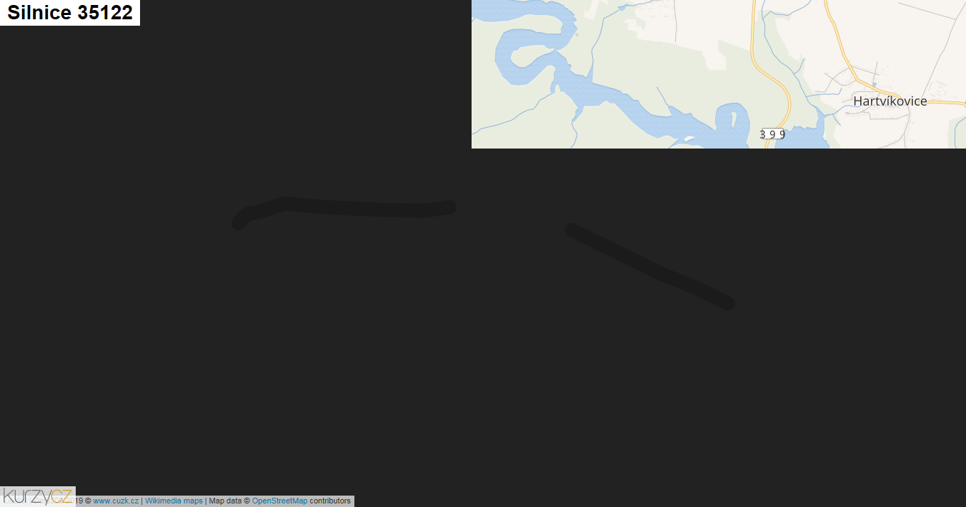 Silnice 35122 - mapa Silnice 35122