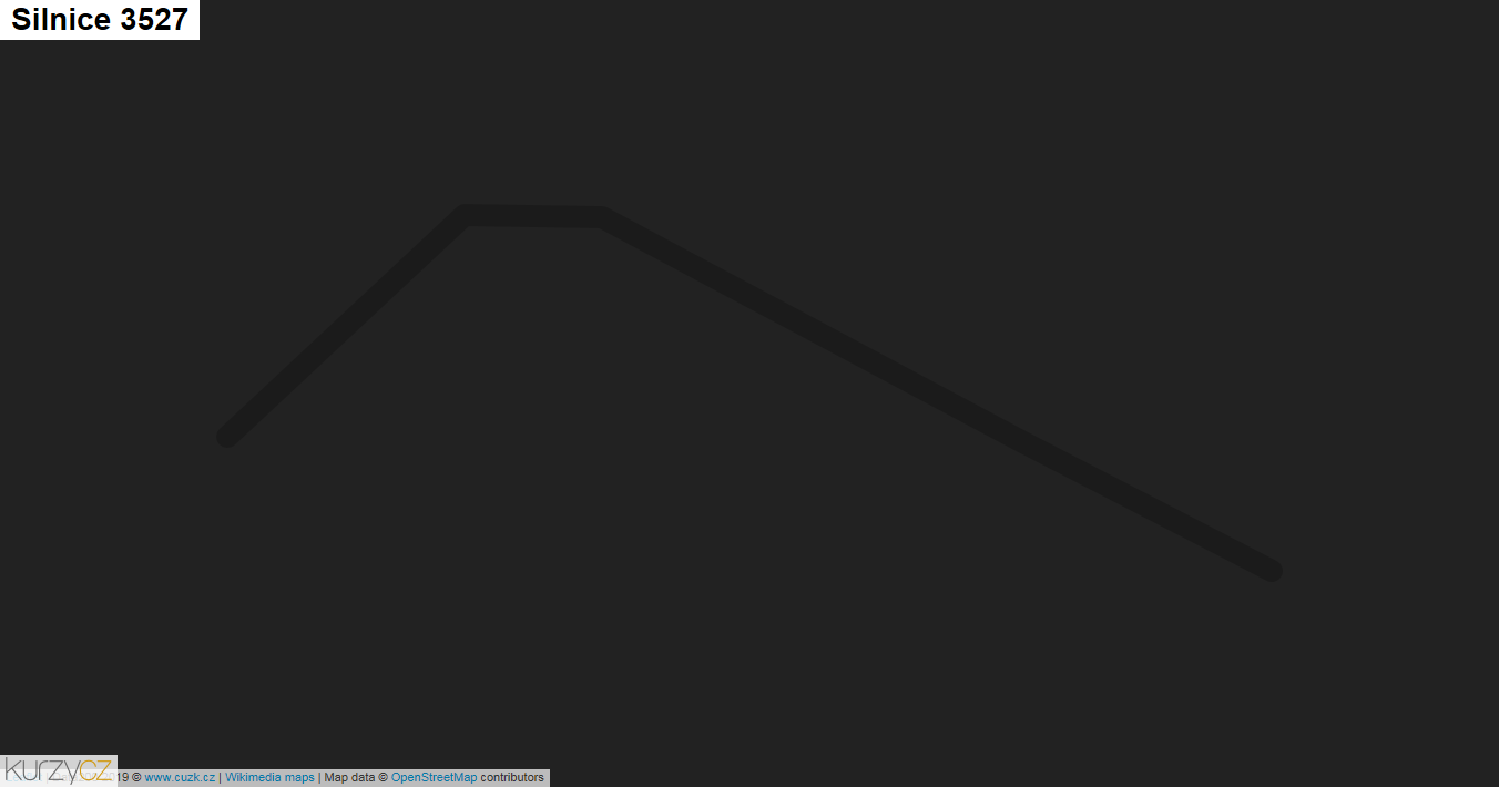 Silnice 3527 - mapa Silnice 3527