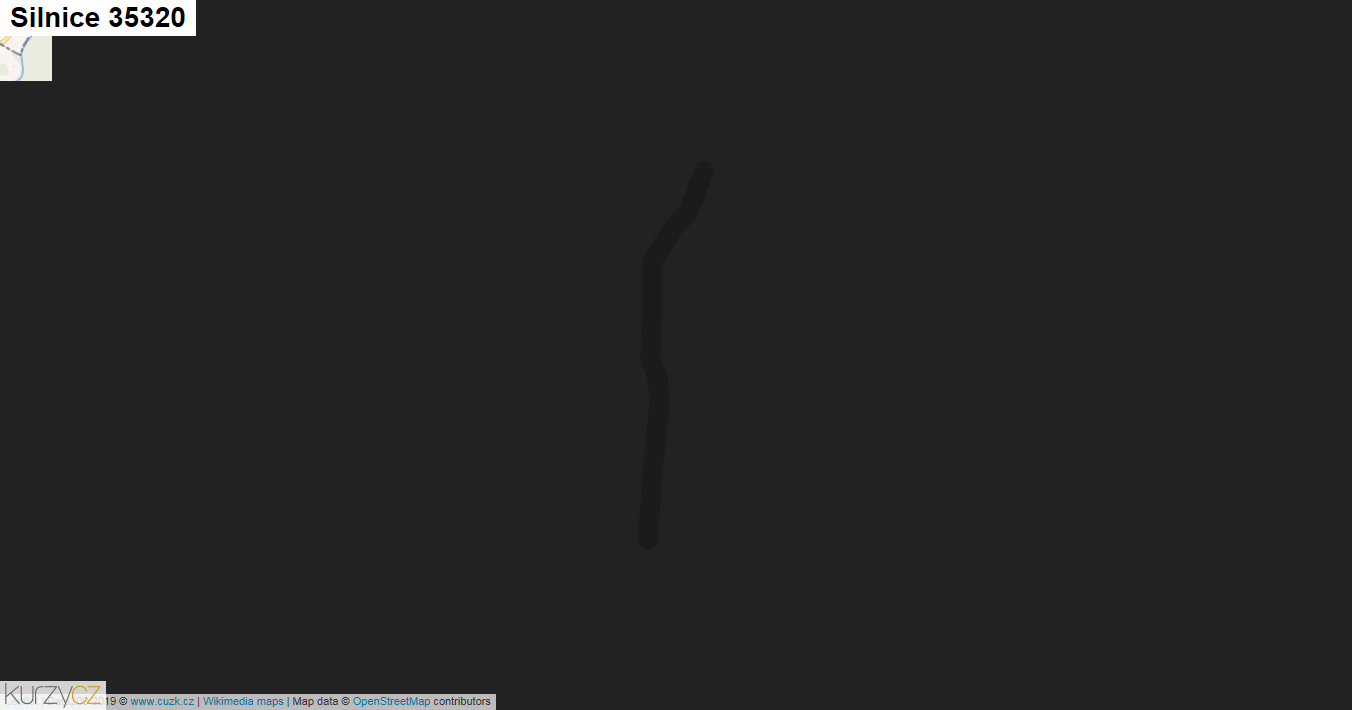 Silnice 35320 - mapa Silnice 35320