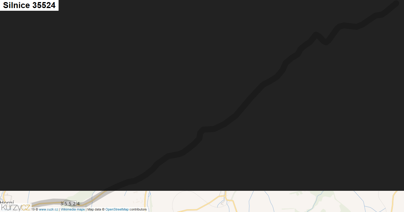 Silnice 35524 - mapa Silnice 35524