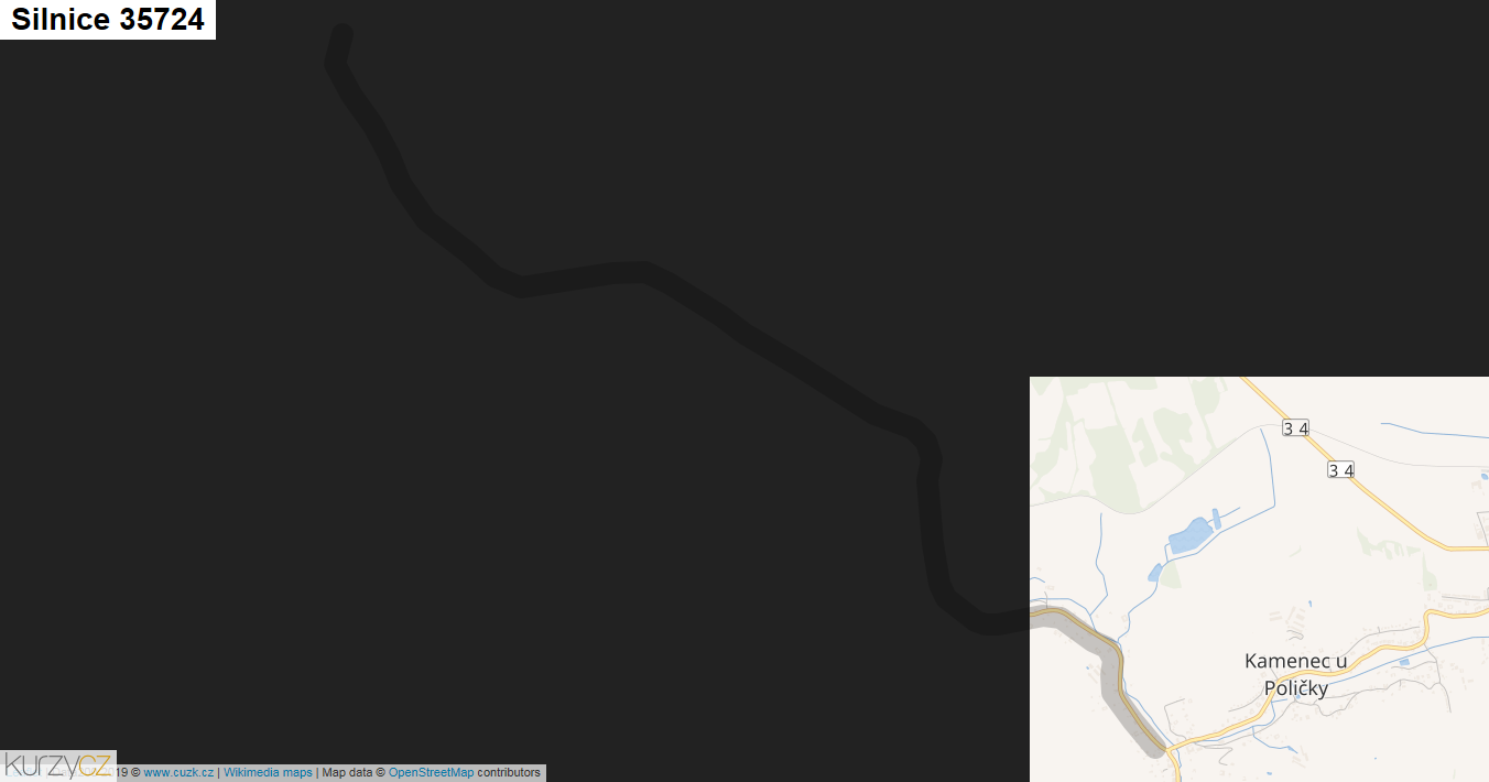 Silnice 35724 - mapa Silnice 35724