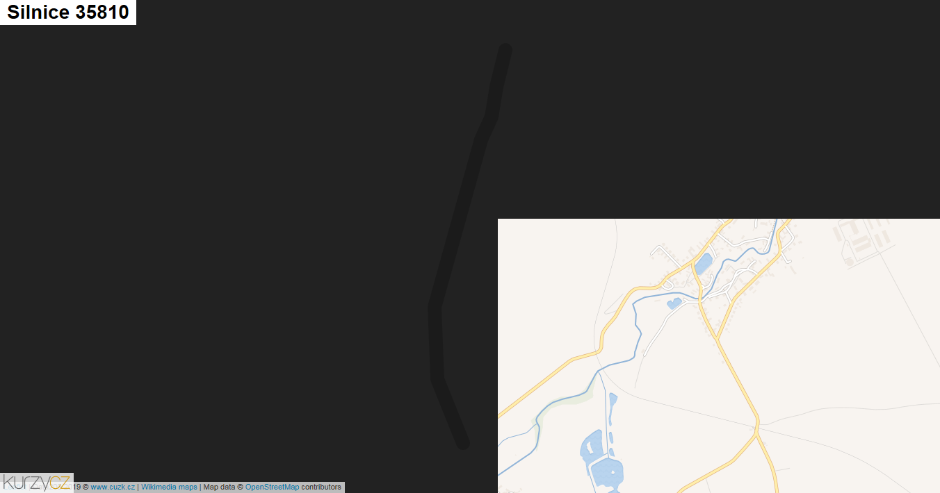 Silnice 35810 - mapa Silnice 35810