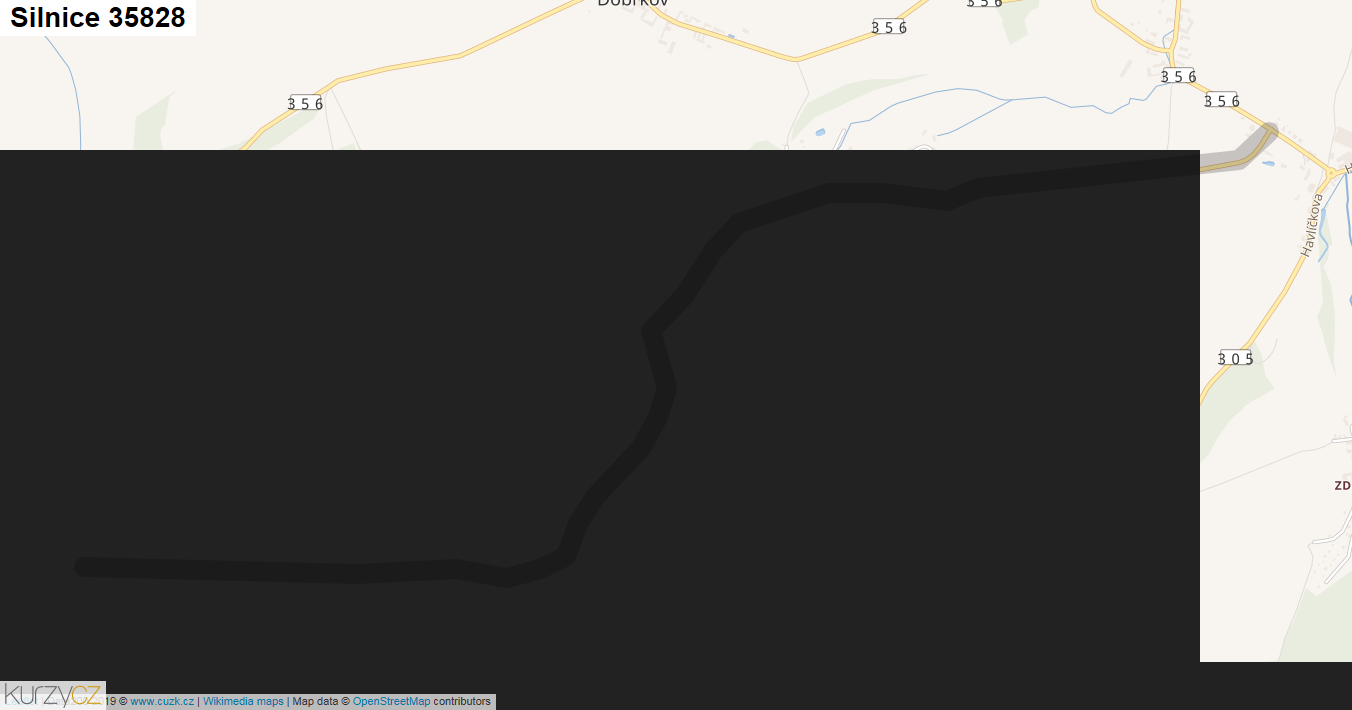 Silnice 35828 - mapa Silnice 35828