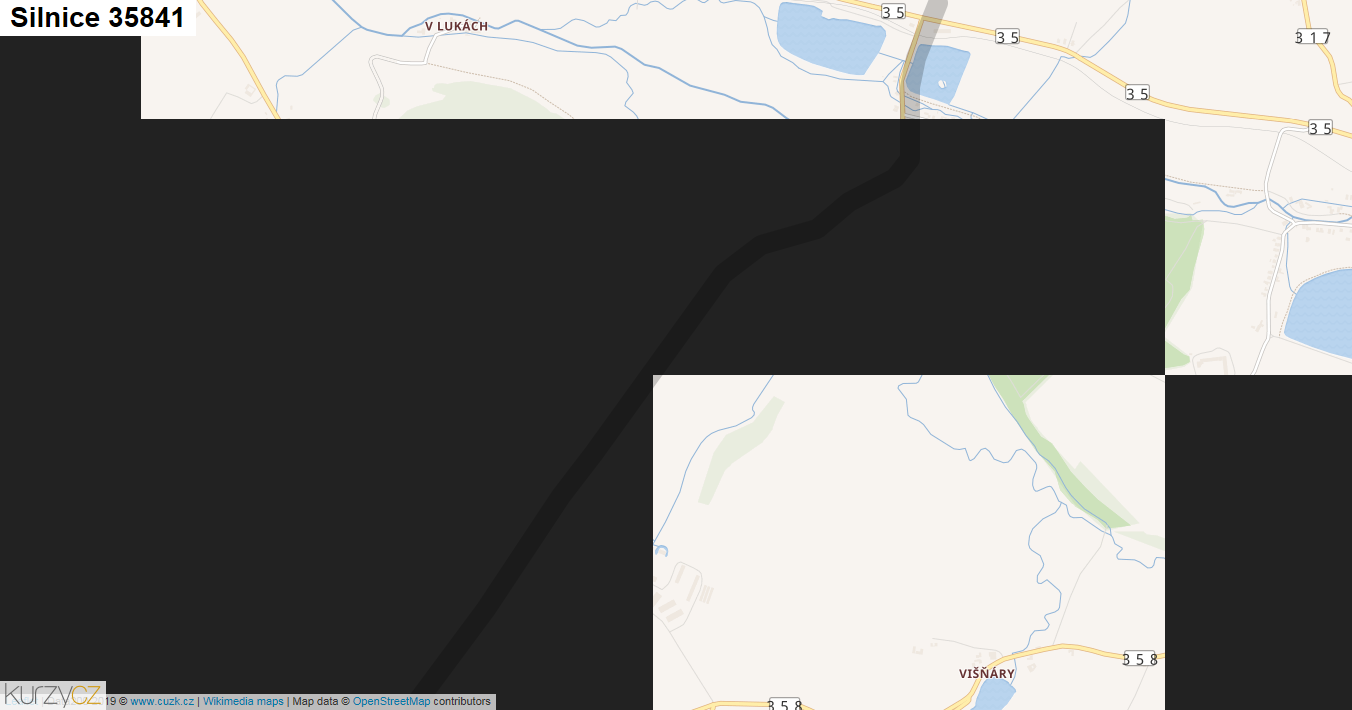 Silnice 35841 - mapa Silnice 35841