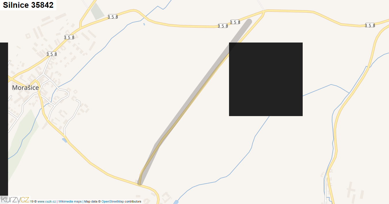 Silnice 35842 - mapa Silnice 35842