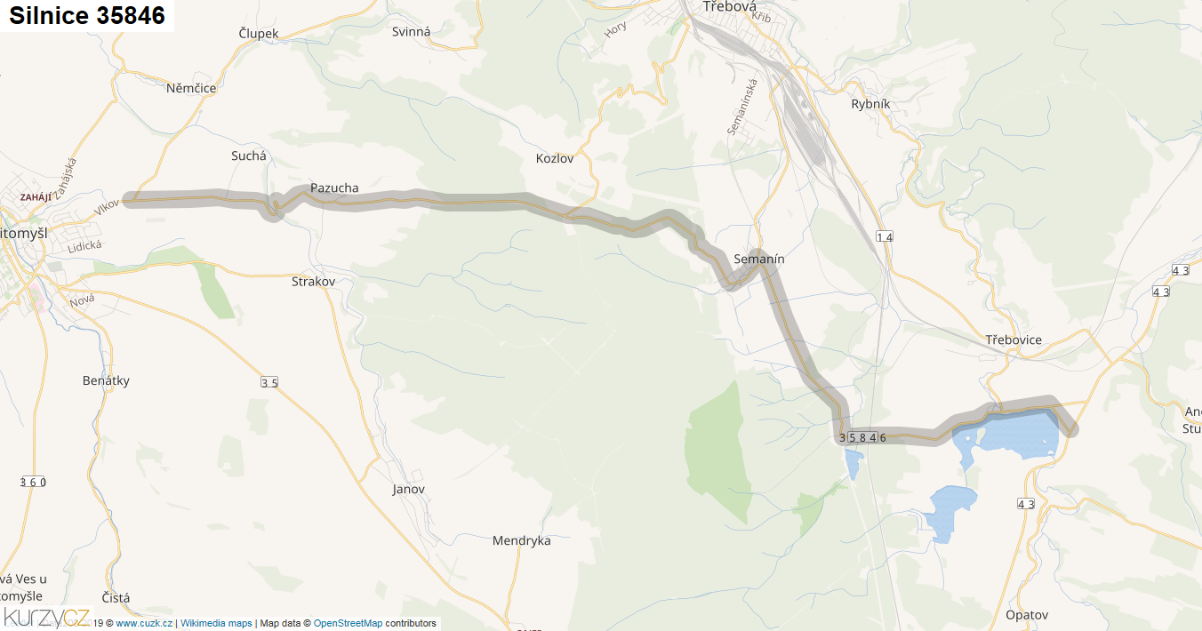 Silnice 35846 - mapa Silnice 35846