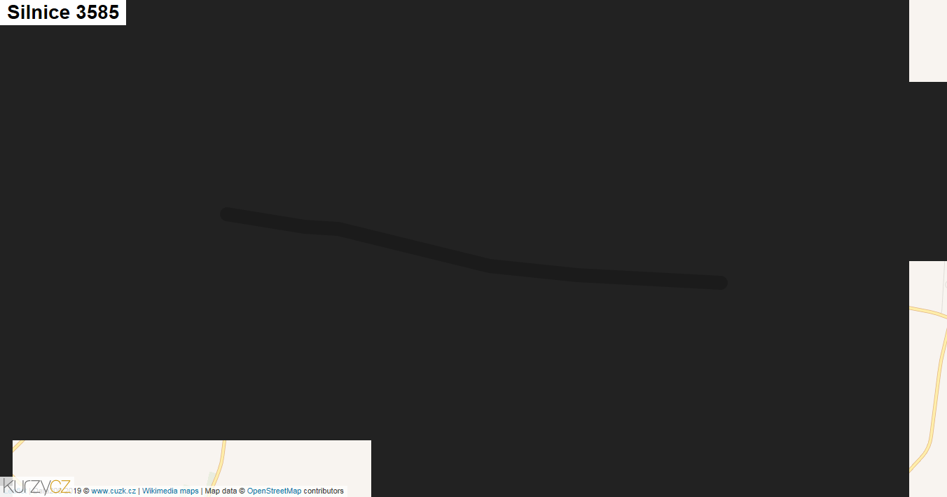 Silnice 3585 - mapa Silnice 3585