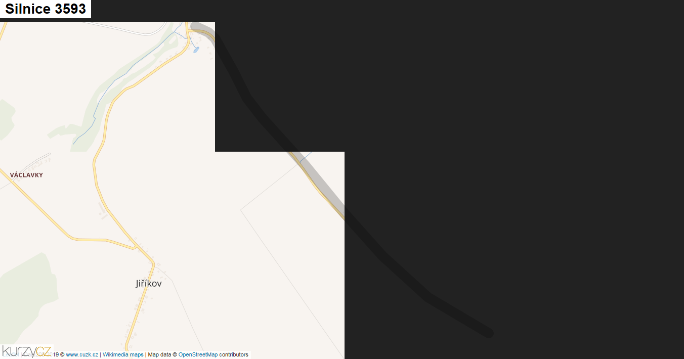 Silnice 3593 - mapa Silnice 3593