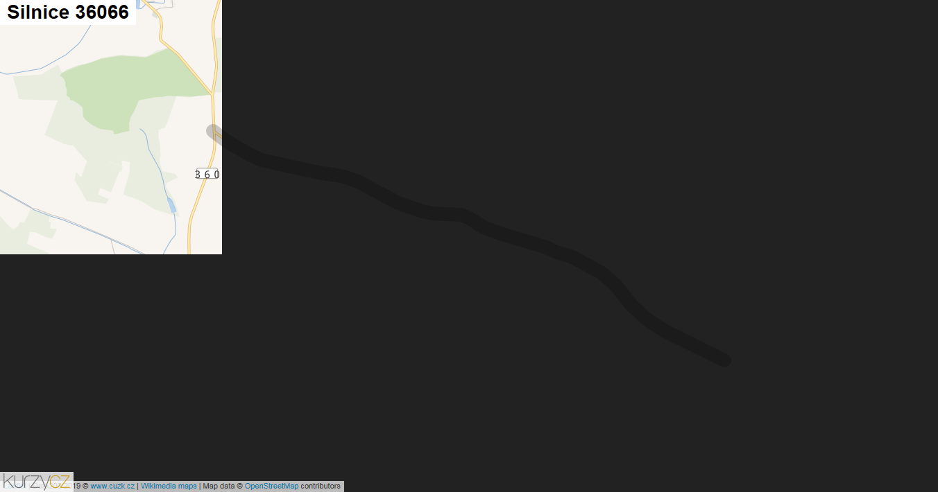 Silnice 36066 - mapa Silnice 36066