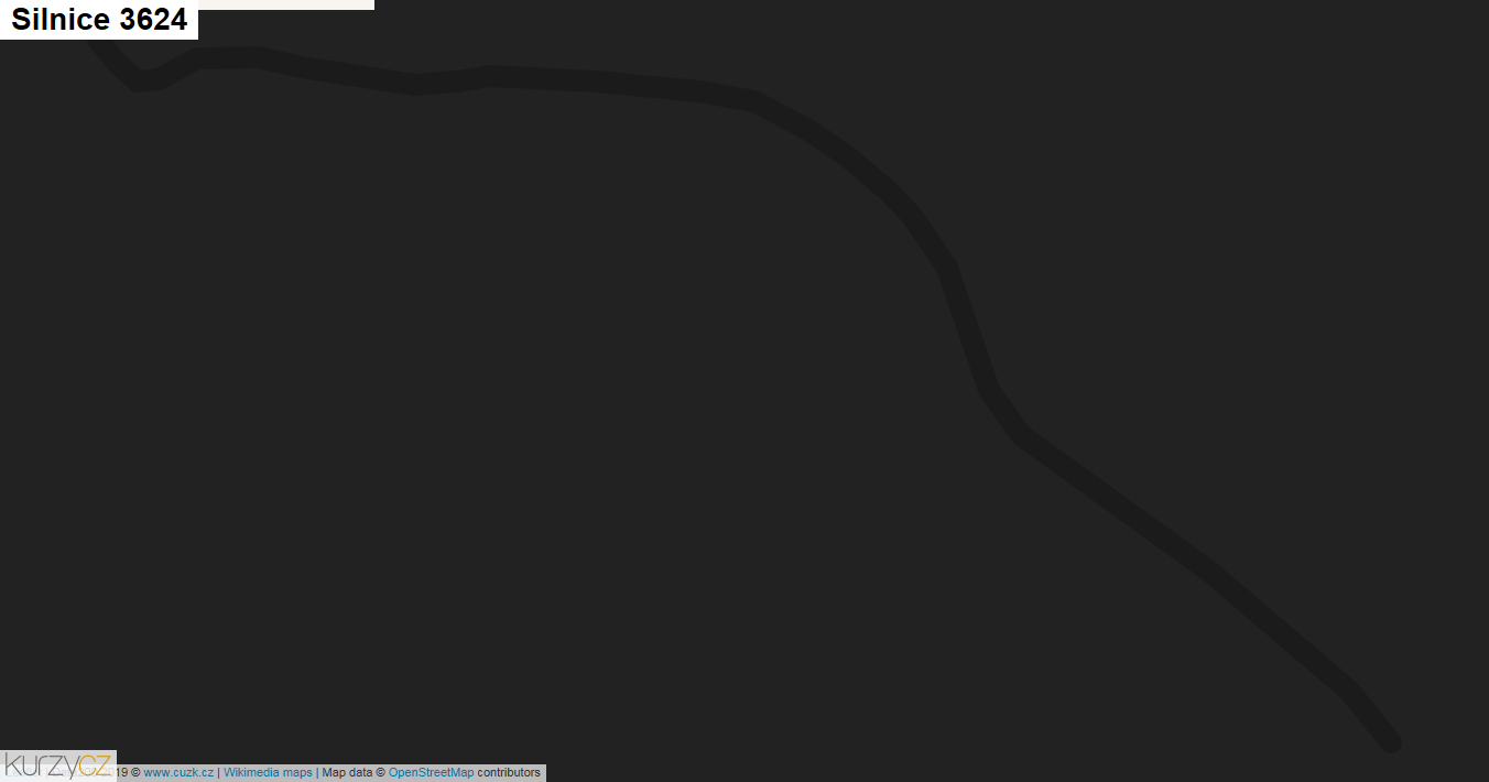 Silnice 3624 - mapa Silnice 3624