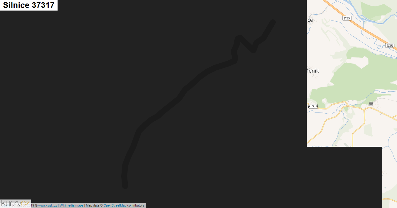 Silnice 37317 - mapa Silnice 37317