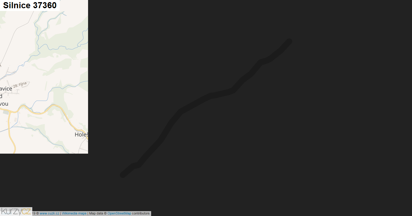 Silnice 37360 - mapa Silnice 37360