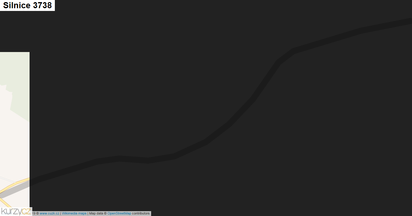 Silnice 3738 - mapa Silnice 3738