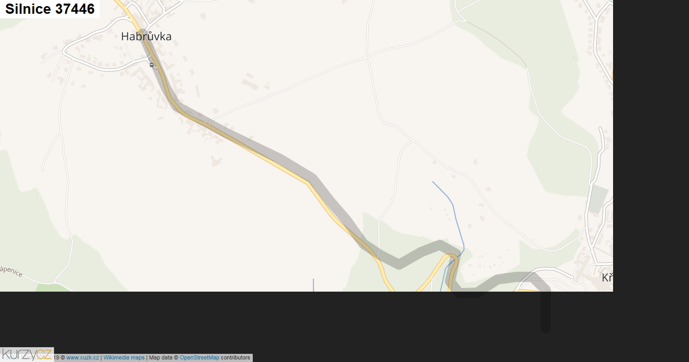 Silnice 37446 - mapa Silnice 37446