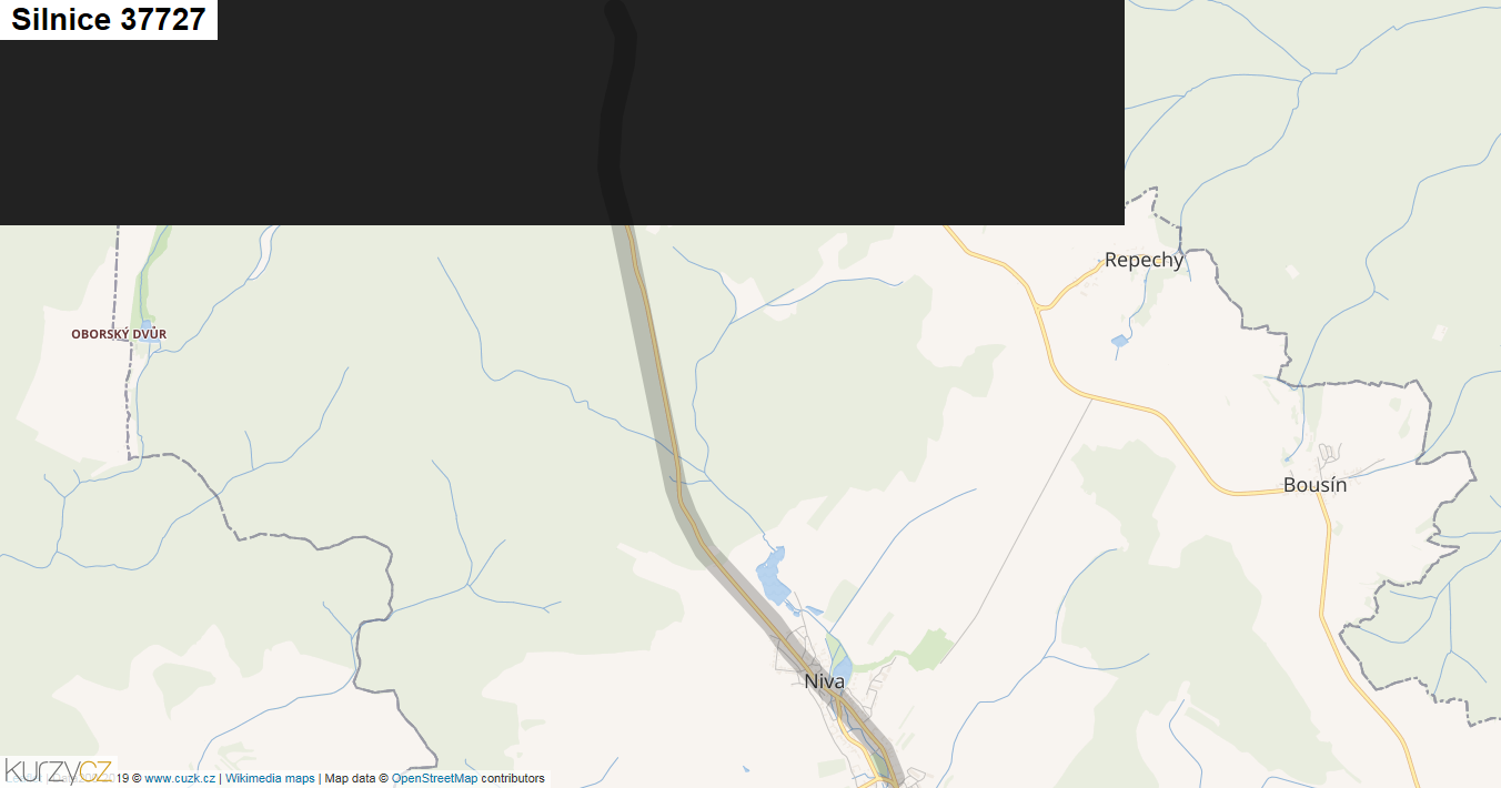 Silnice 37727 - mapa Silnice 37727