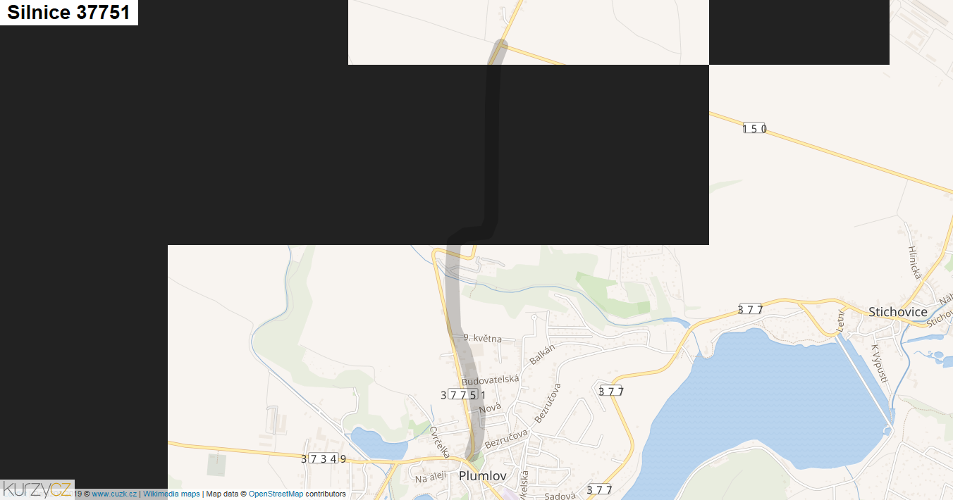 Silnice 37751 - mapa Silnice 37751