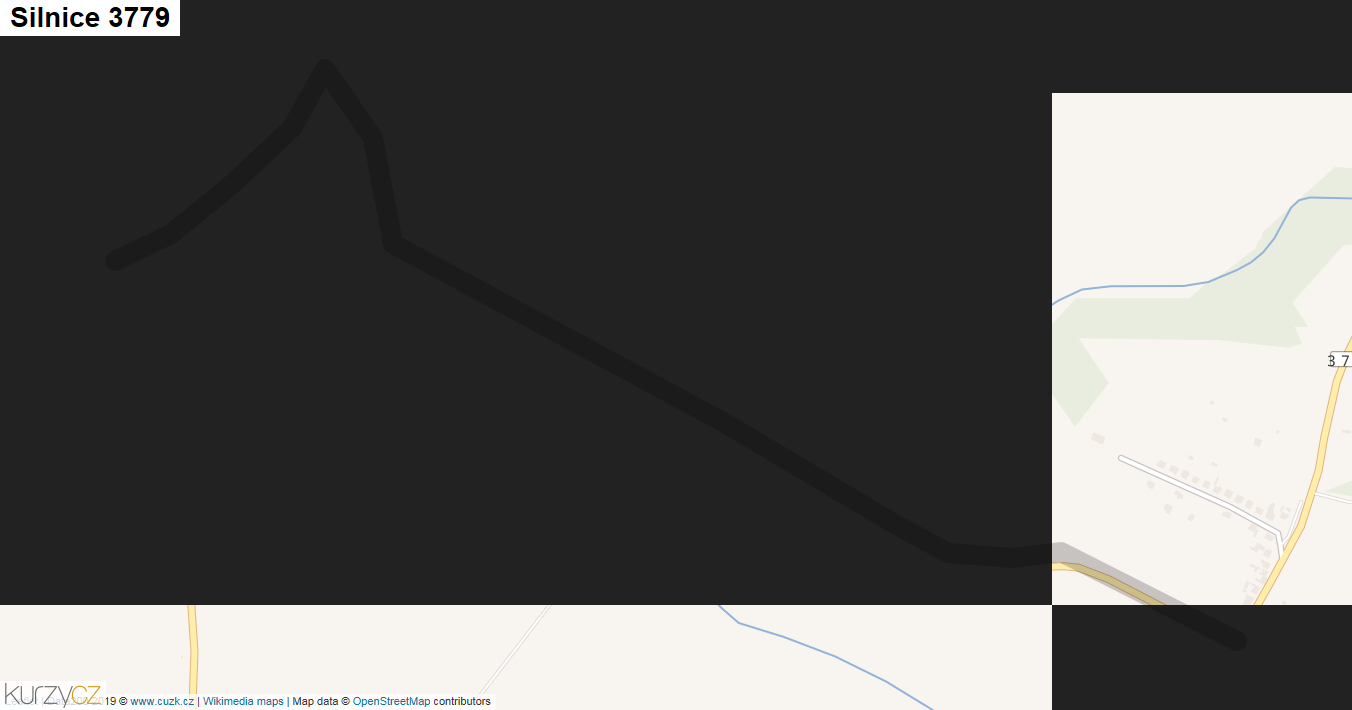 Silnice 3779 - mapa Silnice 3779