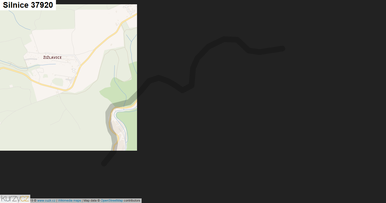 Silnice 37920 - mapa Silnice 37920