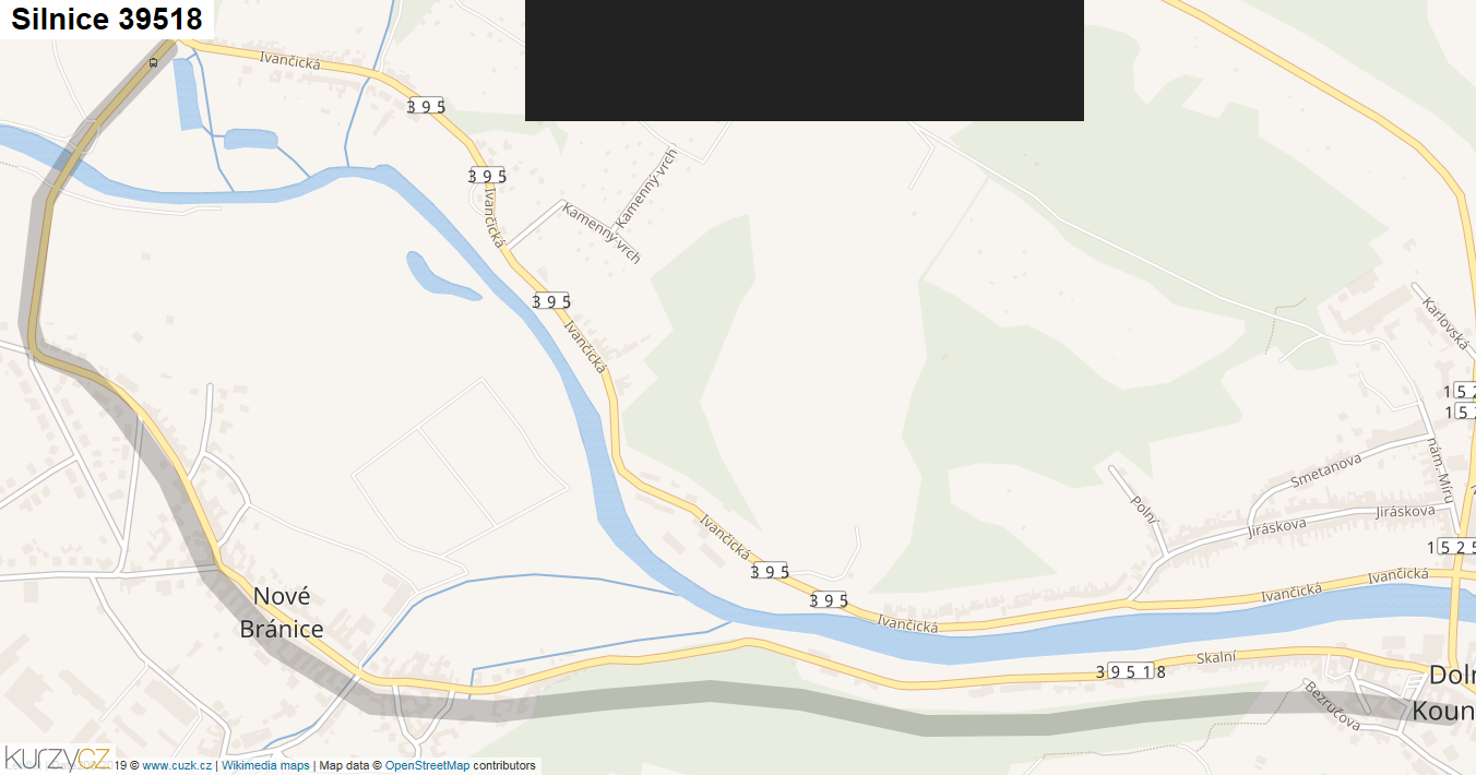 Silnice 39518 - mapa Silnice 39518