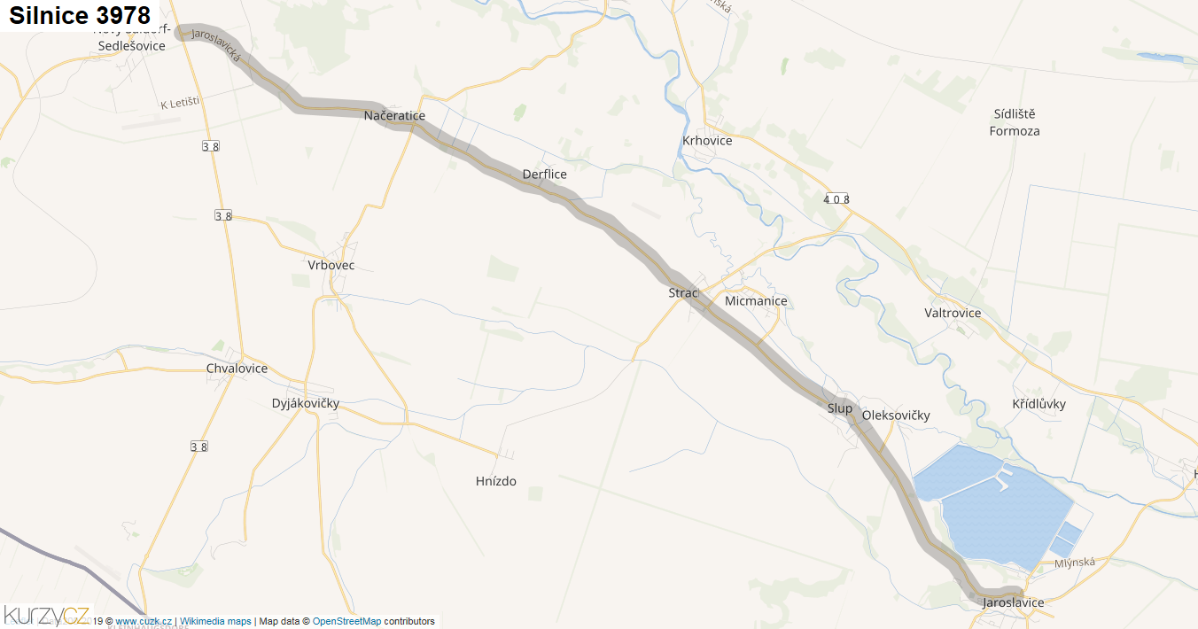 Silnice 3978 - mapa Silnice 3978