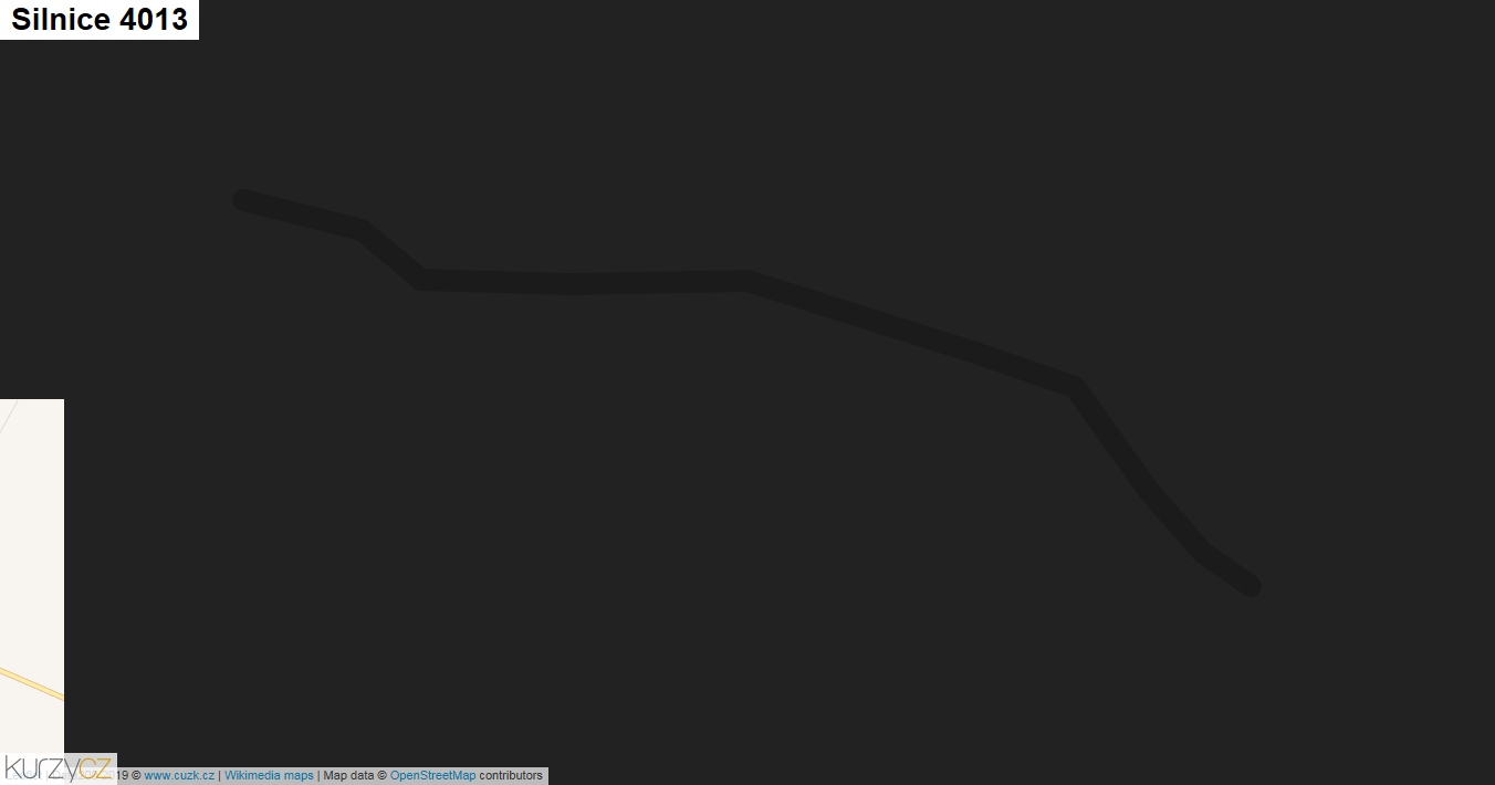 Silnice 4013 - mapa Silnice 4013