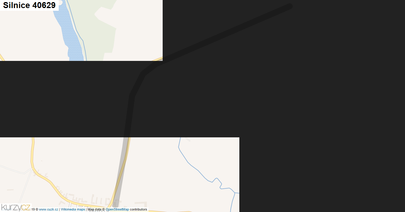 Silnice 40629 - mapa Silnice 40629