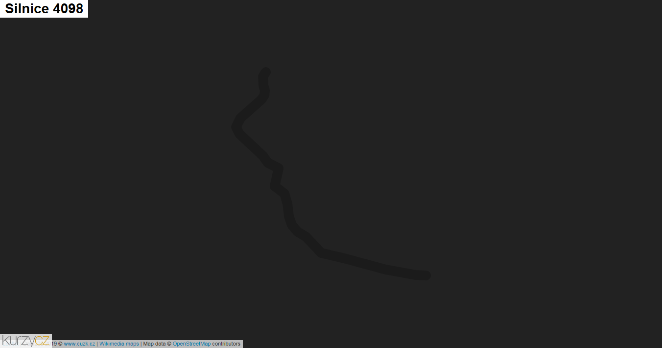 Silnice 4098 - mapa Silnice 4098