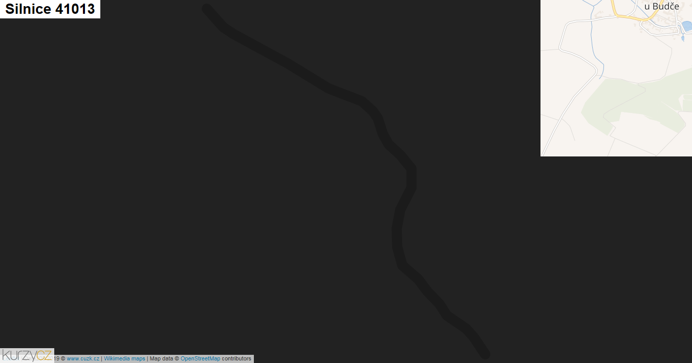Silnice 41013 - mapa Silnice 41013